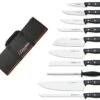 3 Claveles Knife Bag With 9 Knives + 1 Sharpening Steel From The DOMVS Series 2 3 Claveles Knife Bag With 9 Knives + 1 Sharpening Steel From The DOMVS Series -CHEF KNIVES Store 3 claveles 10 piece knife bag domvs series