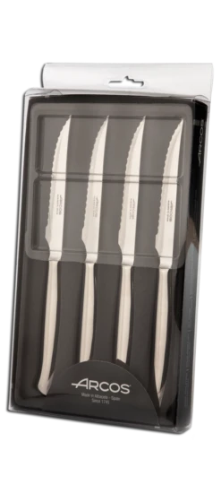 Arcos 4-piece Steak Knife Set With Serrated Blades 11cm