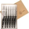 Au Nain Brasserie 6-piece Table Knife Set – Riveted Handles -CHEF KNIVES Store au nain brasserie 6 piece table knife set