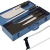 Au Nain Professional Metal Case With 5 Butcher Tools -CHEF KNIVES Store au nain professional metal case with 5 butcher tools