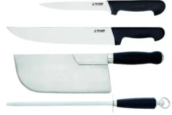 Au Nain Professional Metal Case With 5 Butcher Tools -CHEF KNIVES Store au nain professional metal case with 5 butcher tools 2