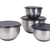 BergHOFF Essentials Set Of 4 Stainless Steel Bowls With Non-slip Base -CHEF KNIVES Store berghoff essentials set 4 stainless steel bowls non slip base