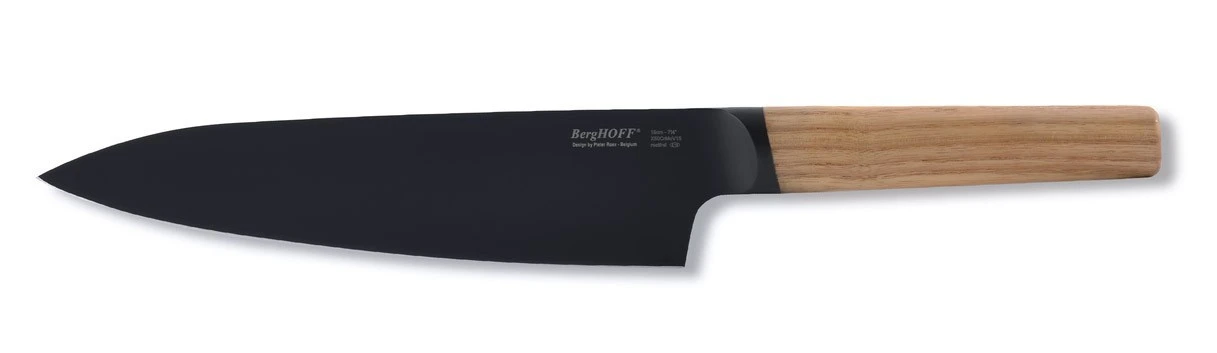 BergHOFF Ron Titan Ash Wood Chef Knife 19cm - Black Titanium Coating 3 BergHOFF Ron Titan Ash Wood Chef Knife 19cm - Black Titanium Coating