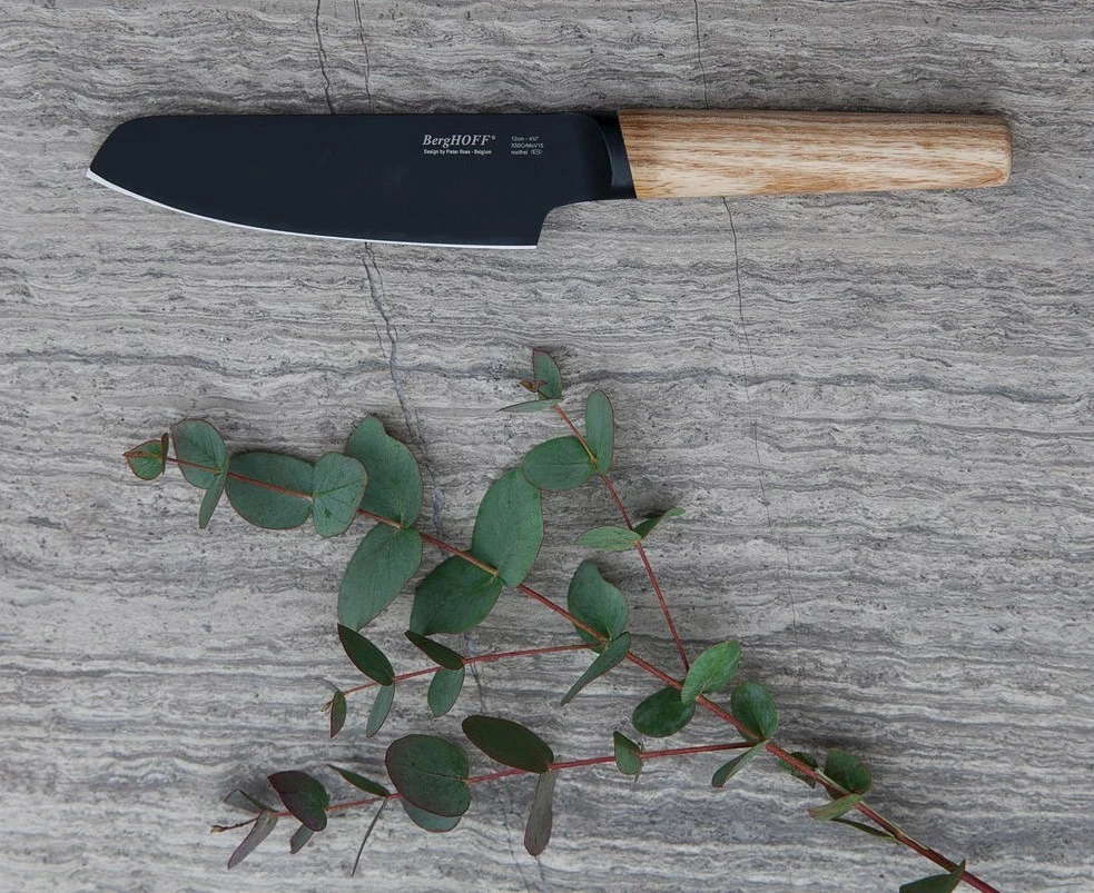BergHOFF Ron Titan Ash Wood Vegetable Knife 12cm - Black Titanium Coating 4 BergHOFF Ron Titan Ash Wood Vegetable Knife 12cm - Black Titanium Coating - Image 2