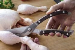 Berghoff Essentials Poultry Shears With Wooden Riveted Handles -CHEF KNIVES Store bergoff essentials poultry shears wooden riveted handles 2