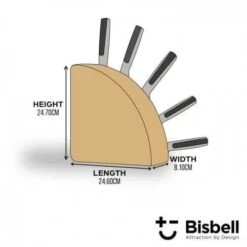 Bisbell Magnetic Knife Block Made Of Oak Wood -CHEF KNIVES Store bisbell magnetic knife block oak wood 5
