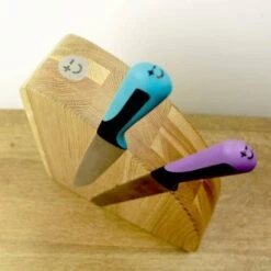 Bisbell Magnetic Knife Block Made Of Oak Wood -CHEF KNIVES Store bisbell magnetic knife block oak wood 7