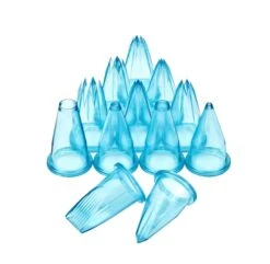 Deglon 12-piece Set Of Blue Polycarbonate Nozzles