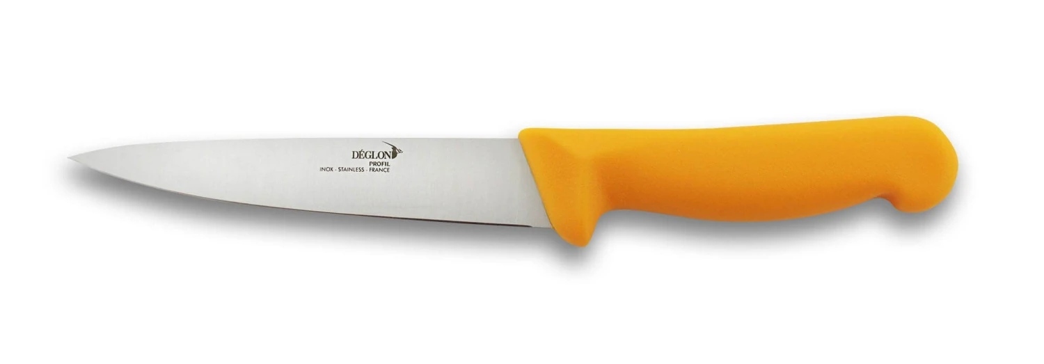 Deglon Profil Pro Sticking / Boning Knife 17cm - Yellow Handle 2 Deglon Profil Pro Sticking / Boning Knife 17cm - Yellow Handle