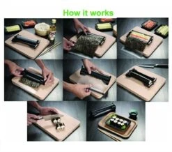 Easy Sushi - Sushi Maker 2.5cm Diameter With Traction Sheet -CHEF KNIVES Store easy sushi sushi maker with traction sheet 3