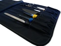 Empty Knife Roll Bag With Space For 11 Kitchen Tools - Martinez & Gascon -CHEF KNIVES Store empty knife roll bag 11 kitchen tools martinez gascon 4