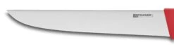 Fischer Knife Case With 7 Red Handle Butcher Knives And Accessories -CHEF KNIVES Store fischer 7 piece butcher knife case red handles 3