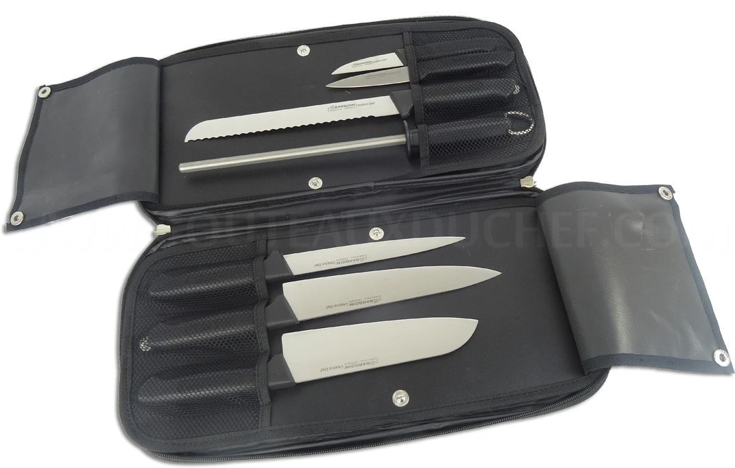FISCHER Creative Chef Profesional Knife Bag With 6 Knives + 1 Sharpener Steel 9 FISCHER Creative Chef Profesional Knife Bag With 6 Knives + 1 Sharpener Steel - Image 7