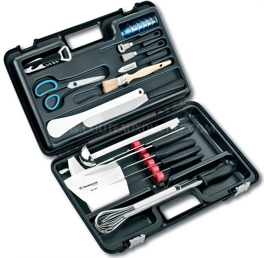 Fischer Professional Knife Case With 24 Knives And Accessories 3 Fischer Professional Knife Case With 24 Knives And Accessories