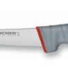 Fischer Sandvik Boning Knife Rigid Blade 15cm - Red Handle With Grey Elastomer