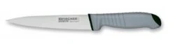 Fischer Sandvik Skinning Knife 17cm Black Handle With Grey Elastomer