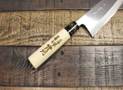 Jikko Tokusei Japanese Deba Knife 18cm Nihon Steel Blade, Magnolia Wood Handle -CHEF KNIVES Store jikko tokusei japanese deba knife 18cm nihon steel blade magnolia handle 2