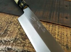 Jikko Tokusei Japanese Usuba Knife 16.5cm Nihon Steel Blade, Magnolia Wood Handle 12 Jikko Tokusei Japanese Usuba Knife 16.5cm Nihon Steel Blade, Magnolia Wood Handle -CHEF KNIVES Store jikko tokusei japanese usuba knife 16cm nihon steel blade magnolia handle 3