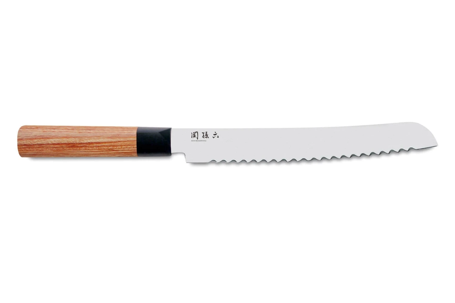KAI Seki Magoroku Redwood Bread Knife 22.5cm 3 KAI Seki Magoroku Redwood Bread Knife 22.5cm