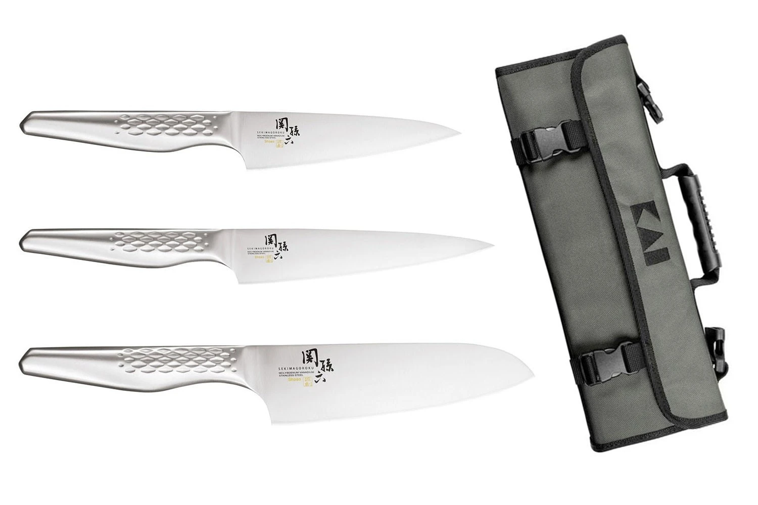 Kai Seki Shoso 3-piece Knife Set + Roll Bag 3 Kai Seki Shoso 3-piece Knife Set + Roll Bag