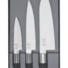 KAI Wasabi Black 3-piece Knife Set: 2 Utility Knives & 1 Santoku Knife -CHEF KNIVES Store kai wasabi black 3 piece knife set 2 utility knives 1 santoku knife