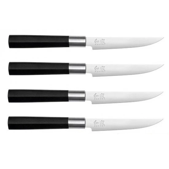 KAI Wasabi Black 4-piece Steak Knife Set 3 KAI Wasabi Black 4-piece Steak Knife Set