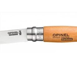 Opinel Set: Folding Knife N°08 Carbon Steel Blade 8.5cm + Sheath -CHEF KNIVES Store opinel set folding knife n08 sheath 3