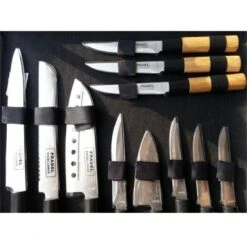 Pradel Excellence Knife Case With 11 Japanese-style Knives -CHEF KNIVES Store pradel excellence 11 piece knife case japanese style 2
