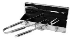 Pradel Excellence 3-piece Barbecue Tool Set With Metallic Case -CHEF KNIVES Store pradel excellence 3 piece barbecue tool set metallic case 3