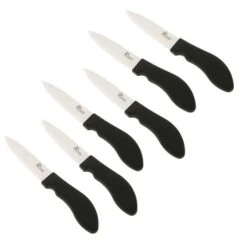 Pradel Excellence 6-piece Table Ceramic Knife Set - Black Handle -CHEF KNIVES Store pradel excellence 6 piece table ceramic knife set black handle 1