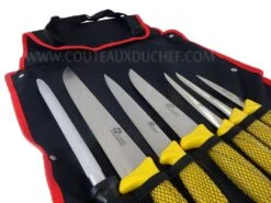 Pradel Excellence Butcher's Knife Bag With 6 Knives + 1 Sharpening Steel -CHEF KNIVES Store pradel excellence butcher knife bag 6 knives 1 sharpening steel 2