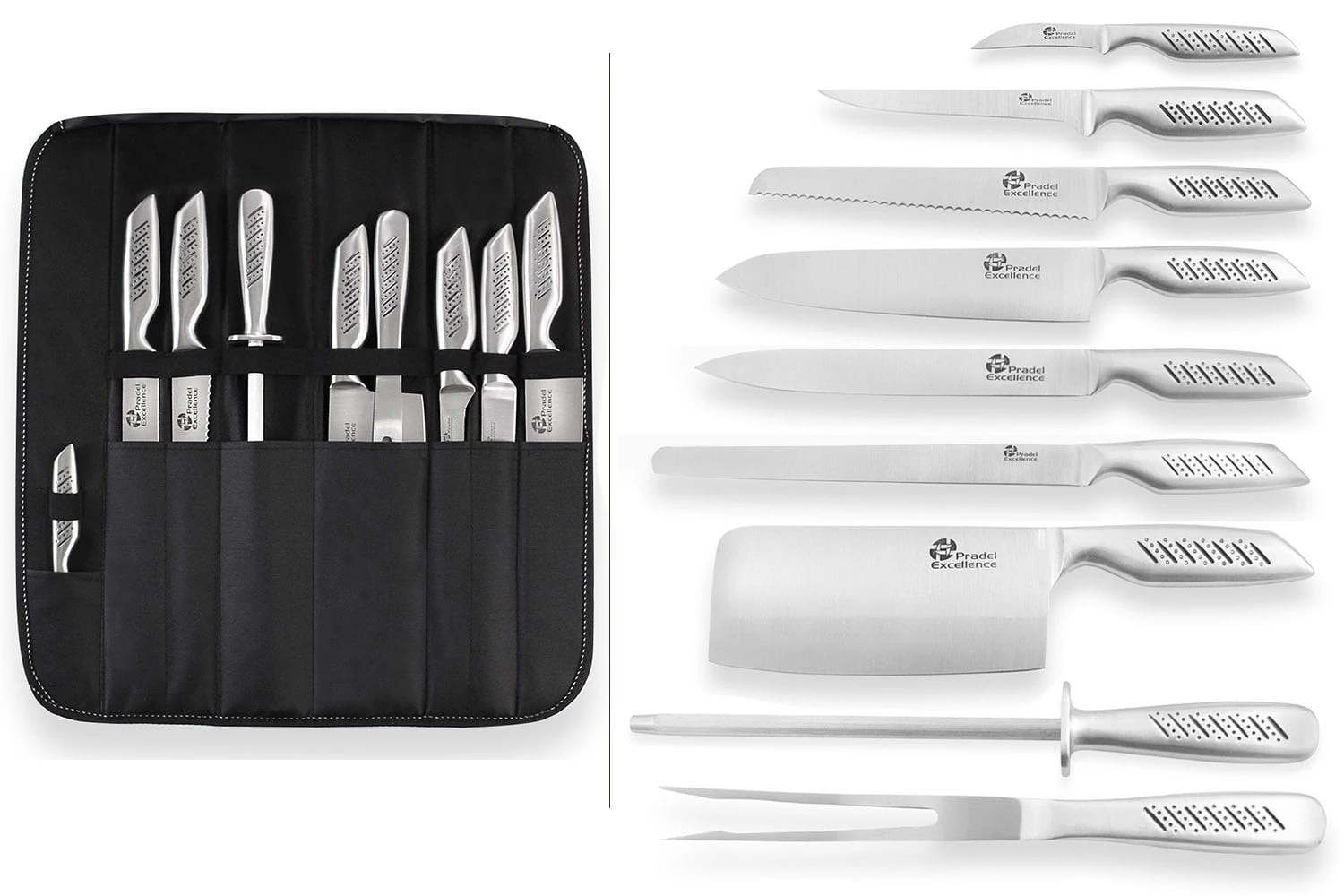 Pradel Excellence Knife Bag With 9 Stainless Steel Knives 3 Pradel Excellence Knife Bag With 9 Stainless Steel Knives