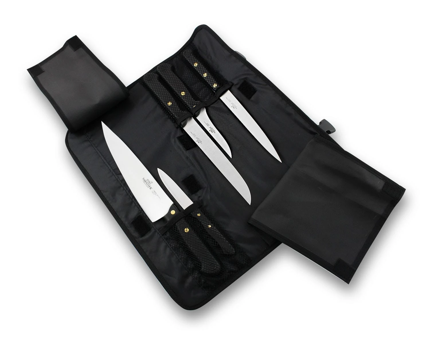 SABATIER 5-piece Kitchen Knife Bag - Stainless Steel Blades And POM Handles 4 SABATIER 5-piece Kitchen Knife Bag - Stainless Steel Blades And POM Handles - Image 2