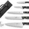 SABATIER 5-piece Kitchen Knife Bag - Stainless Steel Blades And POM Handles -CHEF KNIVES Store sabatier 5 piece kitchen knife bag stainless steel blades pom handles