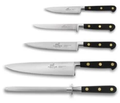 Sabatier Chef Knife Bag With 4 Knives And 1 Honing Steel - Stainless Steel Blades, POM Handles 12 Sabatier Chef Knife Bag With 4 Knives And 1 Honing Steel - Stainless Steel Blades, POM Handles -CHEF KNIVES Store sabatier chef knife bag 4 knives 1 honing steel stainless steel pom handles 1