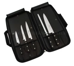 Sabatier Chef Knife Bag With 4 Knives And 1 Honing Steel - Stainless Steel Blades, POM Handles 13 Sabatier Chef Knife Bag With 4 Knives And 1 Honing Steel - Stainless Steel Blades, POM Handles -CHEF KNIVES Store sabatier chef knife bag 4 knives 1 honing steel stainless steel pom handles 2