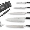 Sabatier Edonist 5 Piece Knife Set + Roll Bag - 100% Forged Blades -CHEF KNIVES Store sabatier edonist 5 piece knife set roll bag forged blades