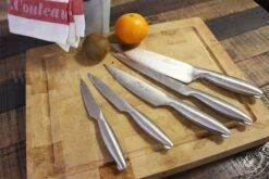 Sabatier Fuso Nitro+ 5-piece Knife Bag Set - Stainless Steel Blades And Handles -CHEF KNIVES Store sabatier fuso nitro 5 piece knife bag set stainless steel blades handles 6