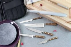 Sabatier Perigord Knife Bag With 5-piece Knife Set + 1 Sharpening Steel -CHEF KNIVES Store sabatier perigord knife bag 5 piece knife set 1 sharpening steel 2