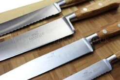 Sabatier Provençao White Knife Block With 5 Kitchen Knives - Olive Wood Handles -CHEF KNIVES Store sabatier provencao white knife block 5 kitchen knives olive wood handles 3