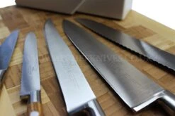 Sabatier Provençao White Knife Block With 5 Kitchen Knives - Olive Wood Handles -CHEF KNIVES Store sabatier provencao white knife block 5 kitchen knives olive wood handles 7
