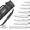 Sabatier Saveur 7-piece Knife Set + 1 Sharpening Steel + Roll Bag -CHEF KNIVES Store sabatier saveur 7 piece knife set 1 sharpening steel roll bag