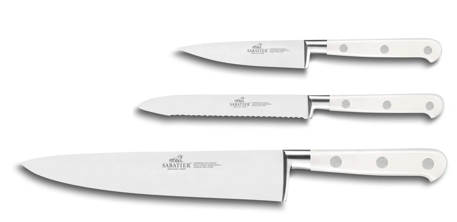 Sabatier Toque Blanche 3-piece Knife Set 100% Forged 4 Sabatier Toque Blanche 3-piece Knife Set 100% Forged - Image 2