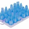 Set Of 24 Piping Nozzles Made Of Blue Polycarbonate 1 Set Of 24 Piping Nozzles Made Of Blue Polycarbonate -CHEF KNIVES Store set 24 piping nozzles blue polycarbonate