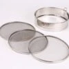 Stainless Steel Sieve With 3 Interchangeable Meshes - 20cm Diameter -CHEF KNIVES Store stainless steel sieve 3 interchangeable meshes 20cm diameter