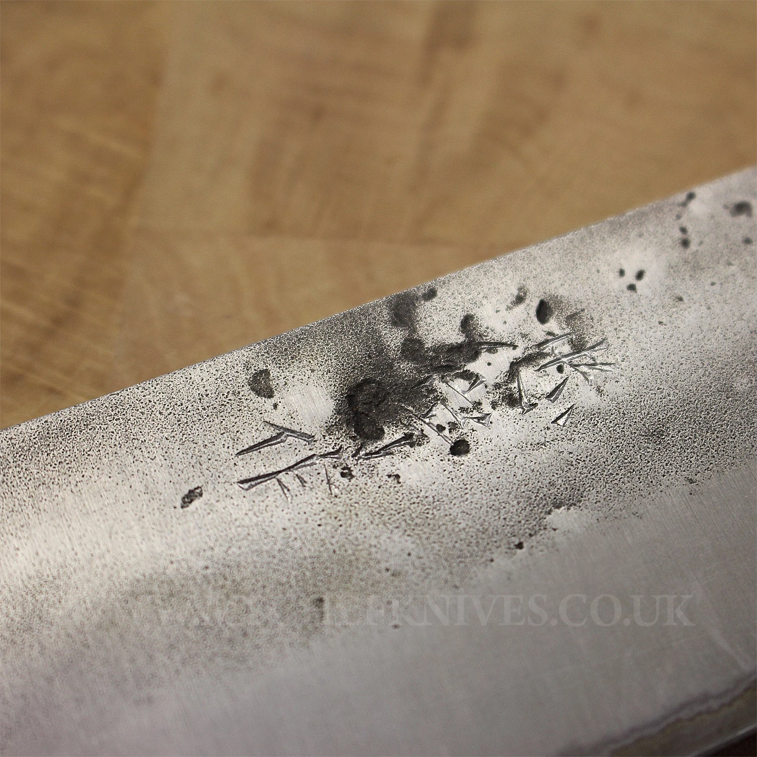 Tadafusa Nashiji Bubinga Chef Knife 18cm - Wooden Handle 5 Tadafusa Nashiji Bubinga Chef Knife 18cm - Wooden Handle - Image 3