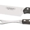 Tramontina 2-piece BBQ Carving Set - Brown Handles -CHEF KNIVES Store tramontina 2 piece bbq carving set brown handles