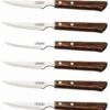 Tramontina 6-piece Steak Knife Set - Brown Handles And Serrated Blades 2 Tramontina 6-piece Steak Knife Set - Brown Handles And Serrated Blades -CHEF KNIVES Store tramontina 6 piece steak knife set brown handles serrated blades
