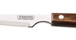 Tramontina 6-piece Steak Knife Set - Brown Handles And Serrated Blades -CHEF KNIVES Store tramontina 6 piece steak knife set brown handles serrated blades 3