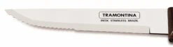Tramontina Set Of 12 Steak Knives With Brown Handles And Serrated Blades -CHEF KNIVES Store tramontina set 12 steak knives brown handles serrated blades 2
